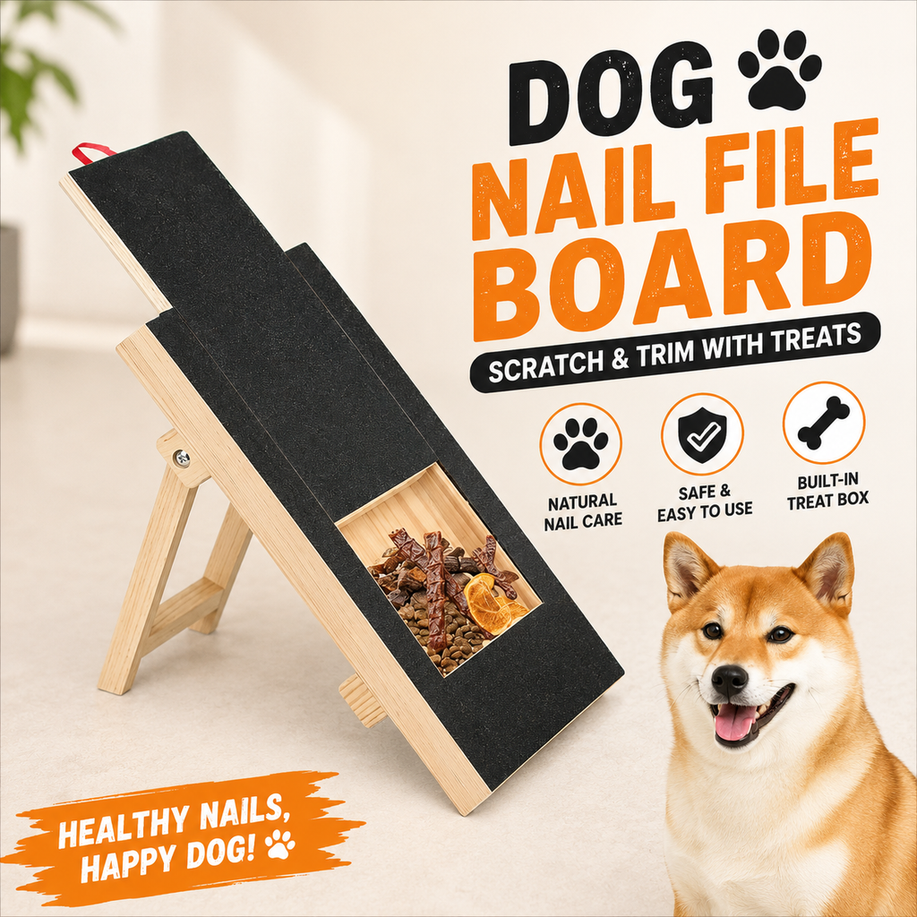 Kingscratch Dog Nail File Board – Scratch & Trim with Treats