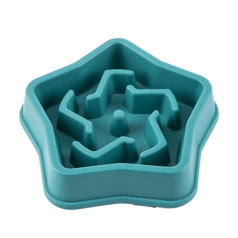 Slow Feeder Dog Bowl – Anti-Gulping Puzzle Food Bowl