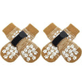 4Pcs/set Anti Slip Dog Socks with Straps
