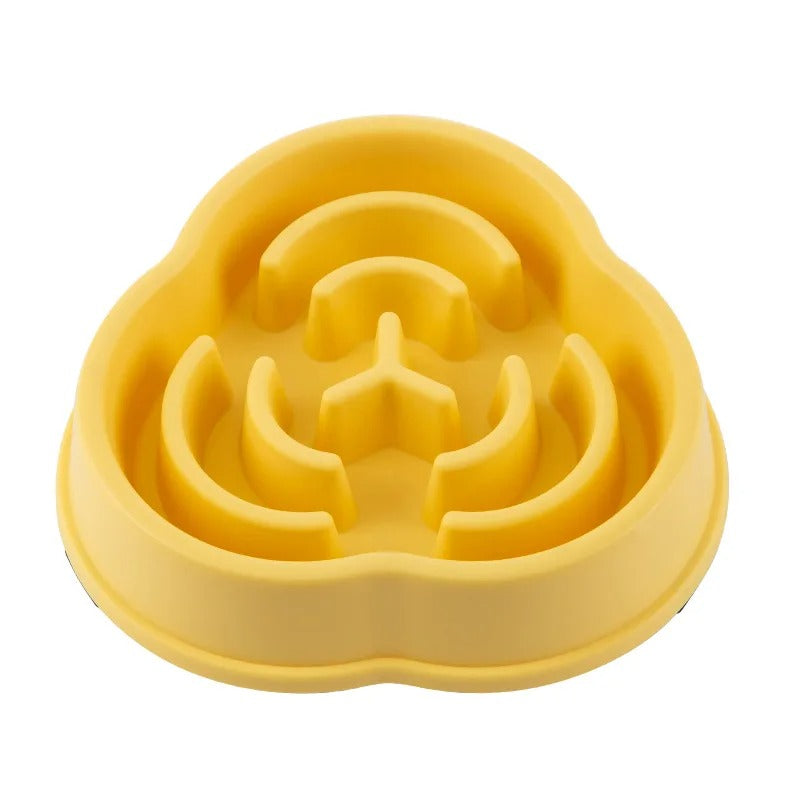 Slow Feeder Dog Bowl – Anti-Gulping Puzzle Food Bowl