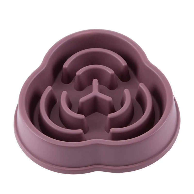 Slow Feeder Dog Bowl – Anti-Gulping Puzzle Food Bowl