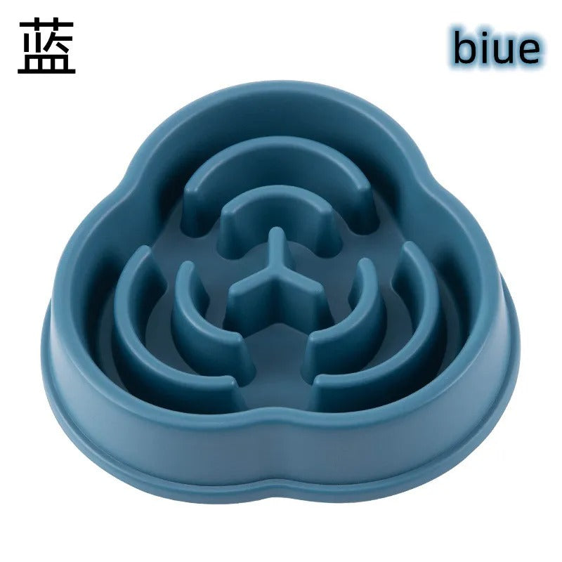 Slow Feeder Dog Bowl – Anti-Gulping Puzzle Food Bowl
