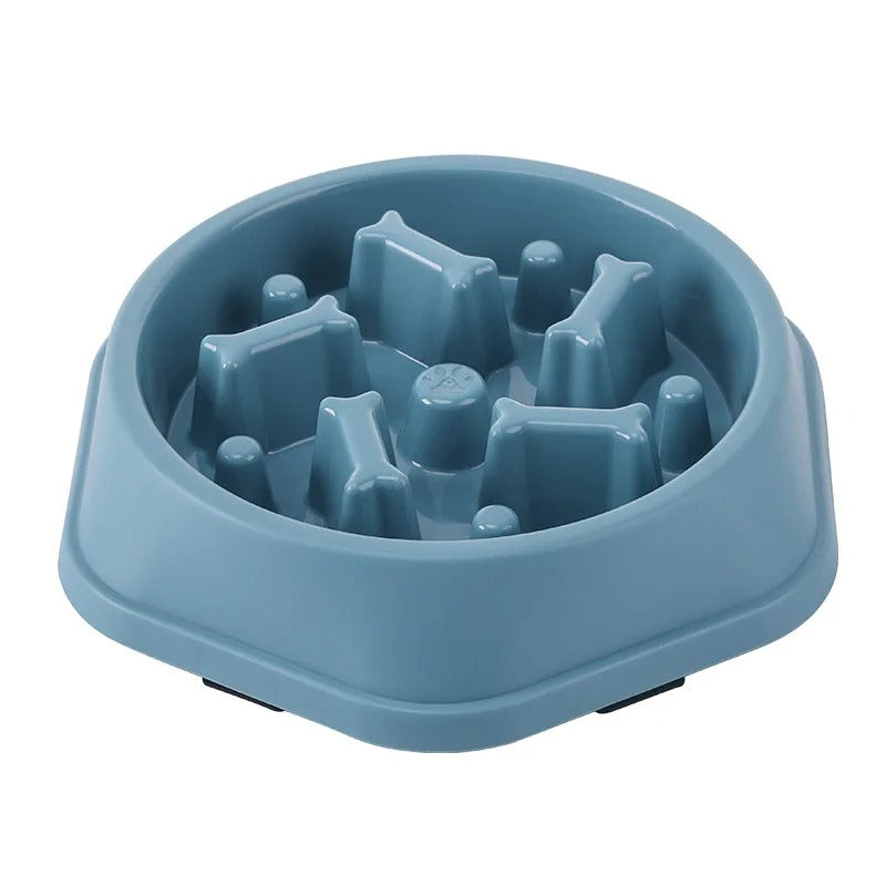 Slow Feeder Dog Bowl – Anti-Gulping Puzzle Food Bowl