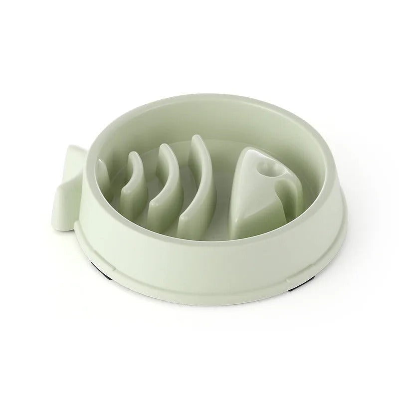 Slow Feeder Dog Bowl – Anti-Gulping Puzzle Food Bowl