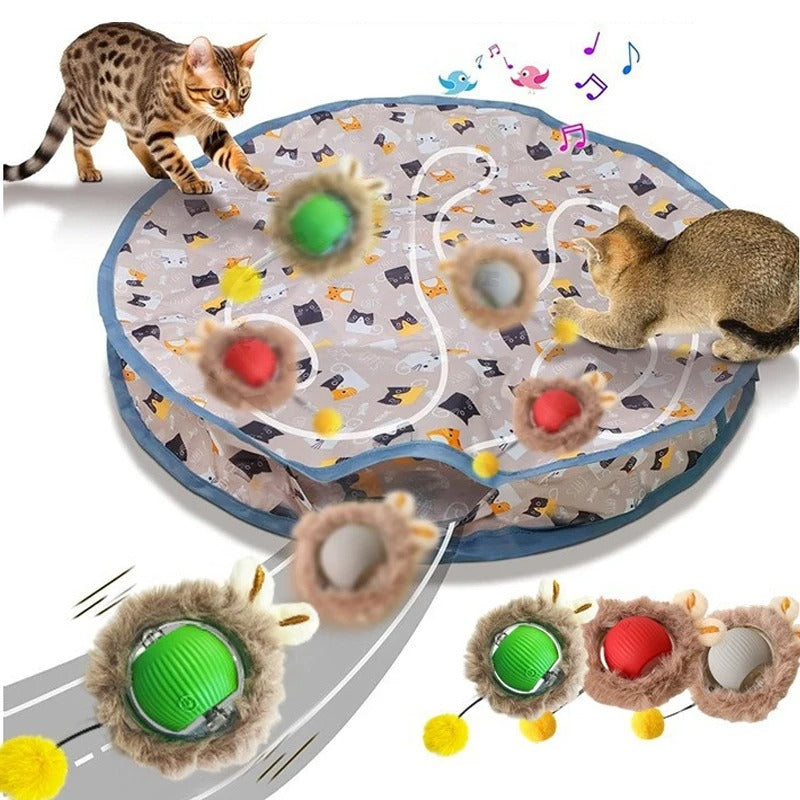 Cat Play Mat – Interactive Chase & Scratch Toy