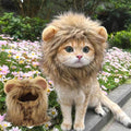 Lion Mane Cat Wig – Funny Pet Costume for Photos