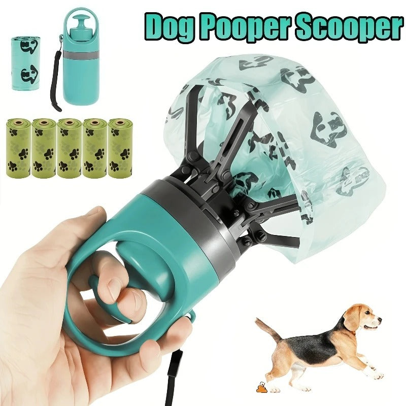 Dog Pooper Scooper – Easy-Lift Pet Waste Bag Dispenser