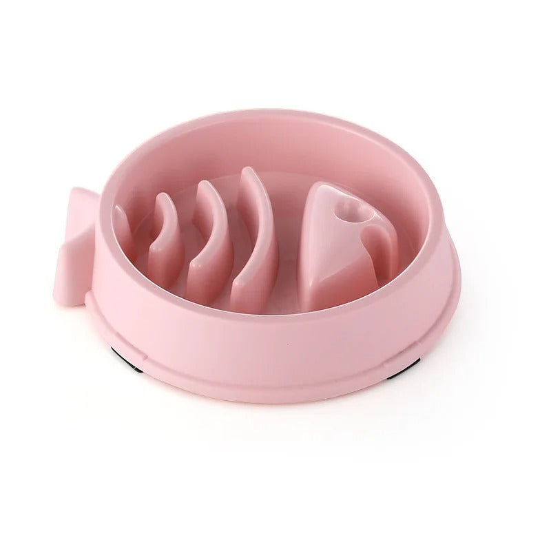 Slow Feeder Dog Bowl – Anti-Gulping Puzzle Food Bowl