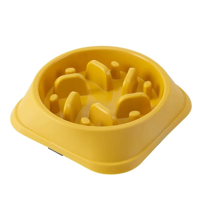 Slow Feeder Dog Bowl – Anti-Gulping Puzzle Food Bowl