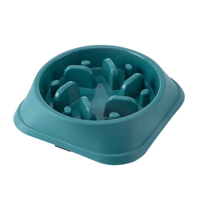 Slow Feeder Dog Bowl – Anti-Gulping Puzzle Food Bowl