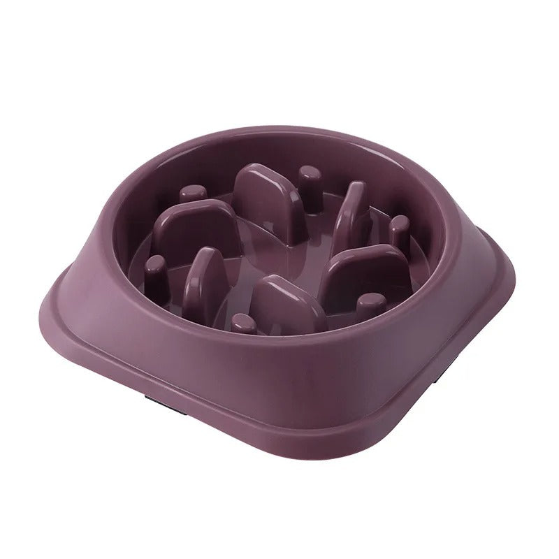 Slow Feeder Dog Bowl – Anti-Gulping Puzzle Food Bowl