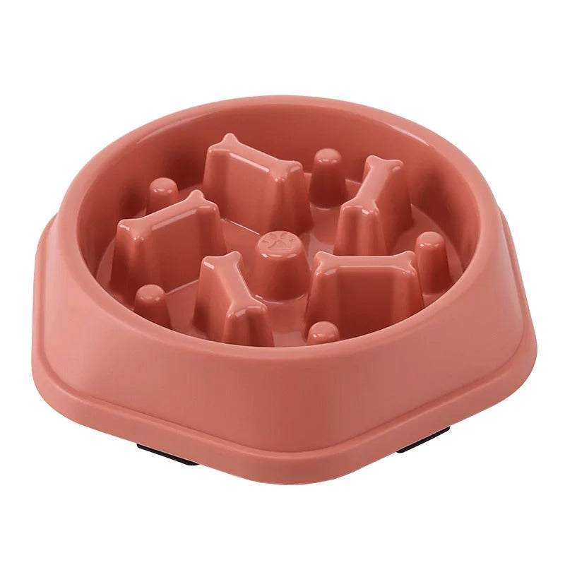 Slow Feeder Dog Bowl – Anti-Gulping Puzzle Food Bowl