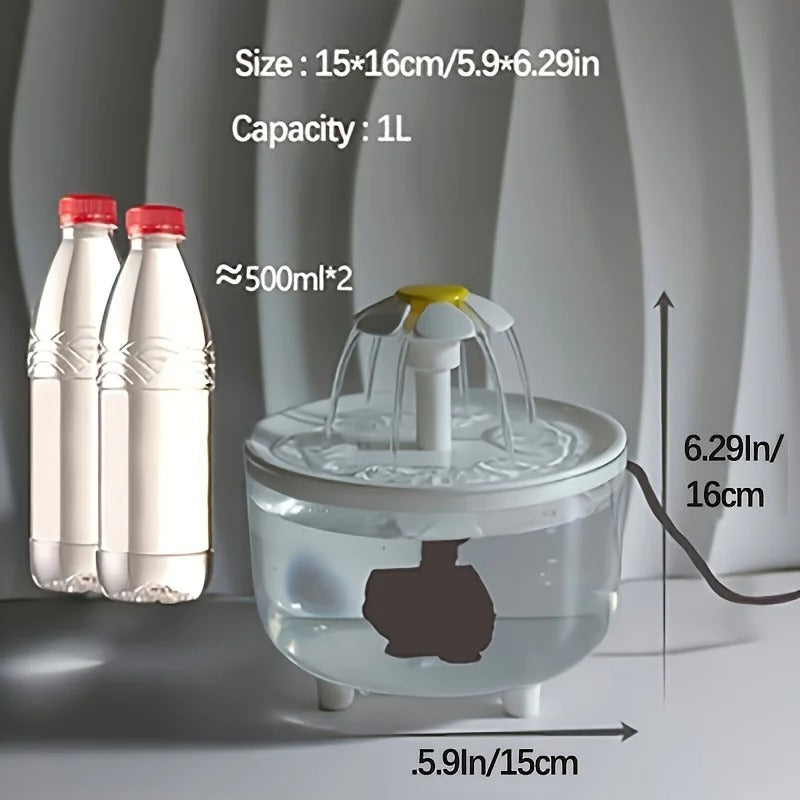 Pet Water Fountain – USB Powered, Encourages Hydration