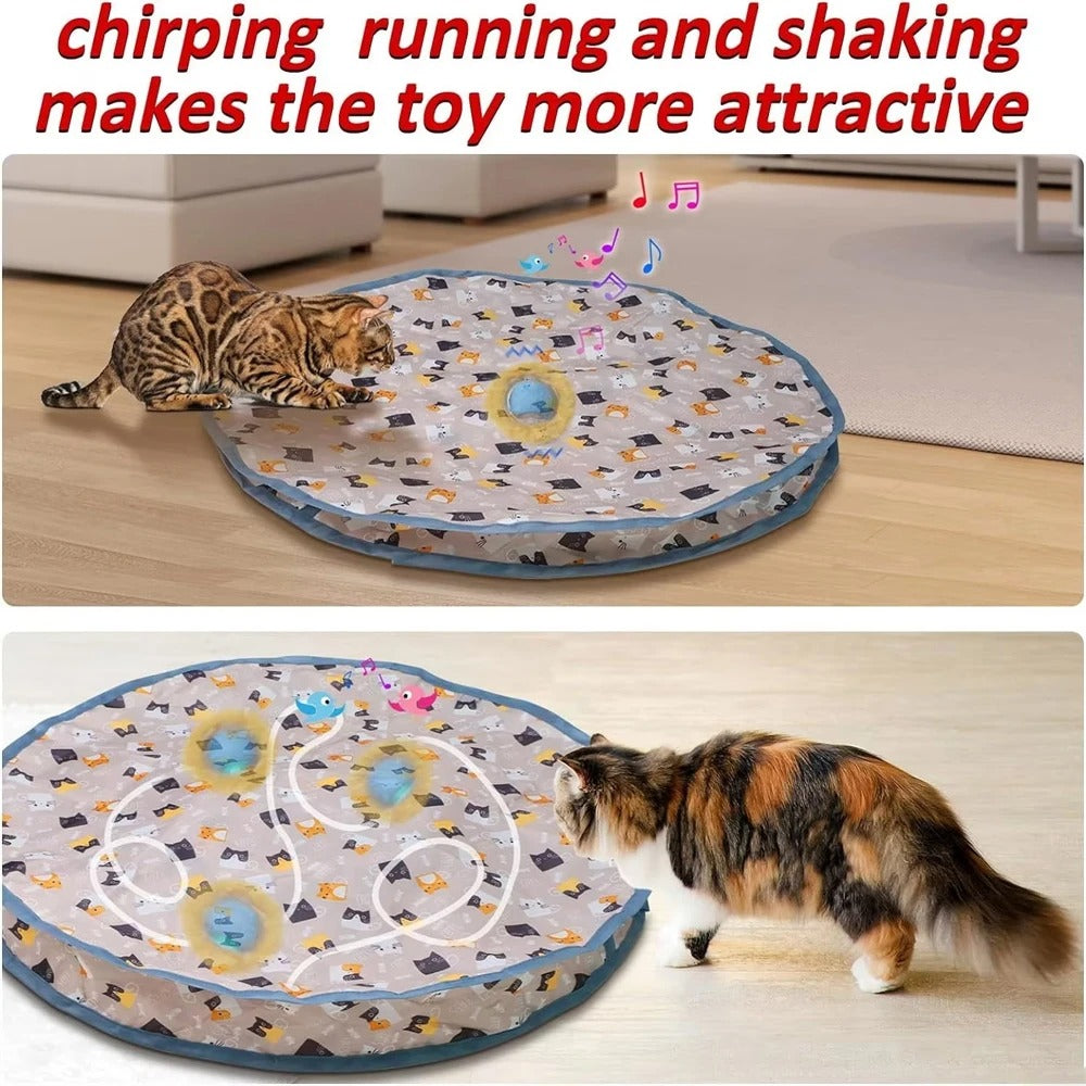 Cat Play Mat – Interactive Chase & Scratch Toy