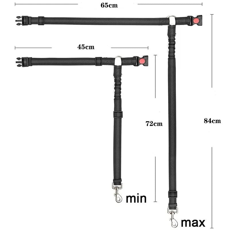 Dog Car Seat Belt – Adjustable Safety Harness Strap