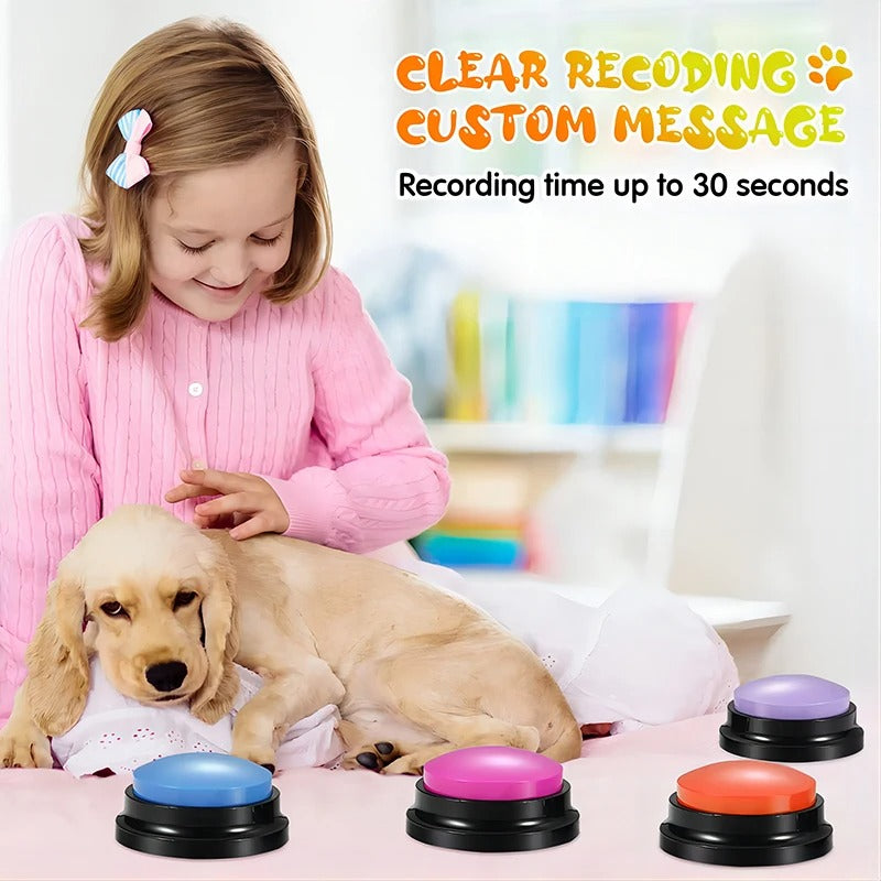 Recordable Pet Button – Custom Voice Training Tool