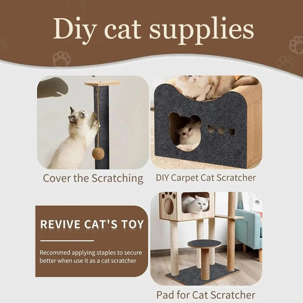 Cat Scratching Mat – Self-Adhesive Wall & Floor Protector