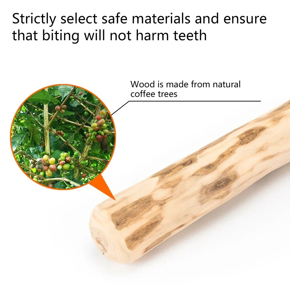 Coffee Wood Dog Chew Toy – Natural & Durable