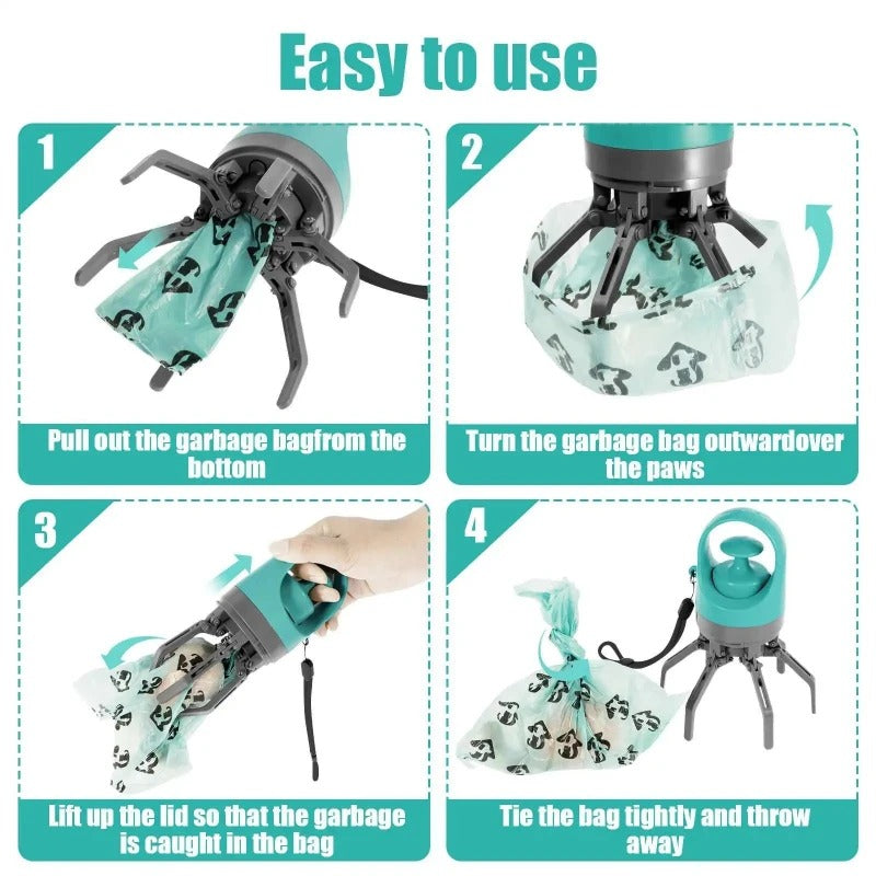 Dog Pooper Scooper – Easy-Lift Pet Waste Bag Dispenser