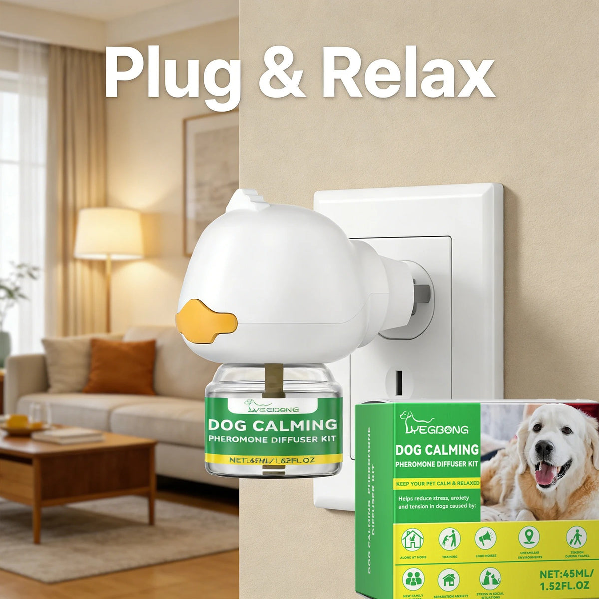 Pet Calming Diffuser Kit – Stress & Anxiety Relief