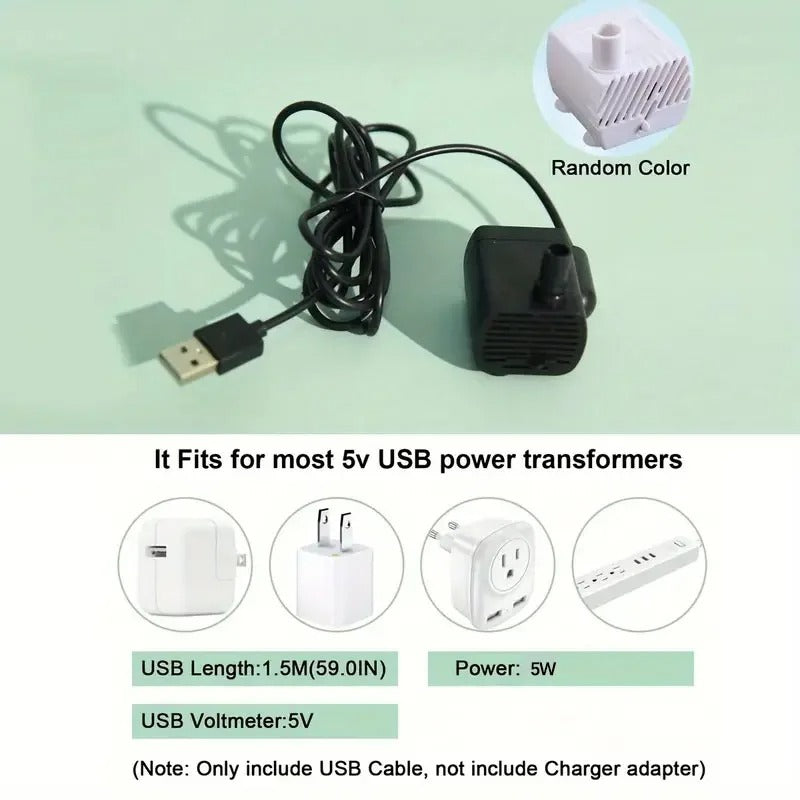 Pet Water Fountain – USB Powered, Encourages Hydration