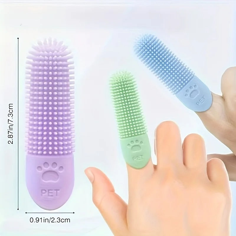 Pet Finger Toothbrush – Soft Silicone for Dogs & Cats