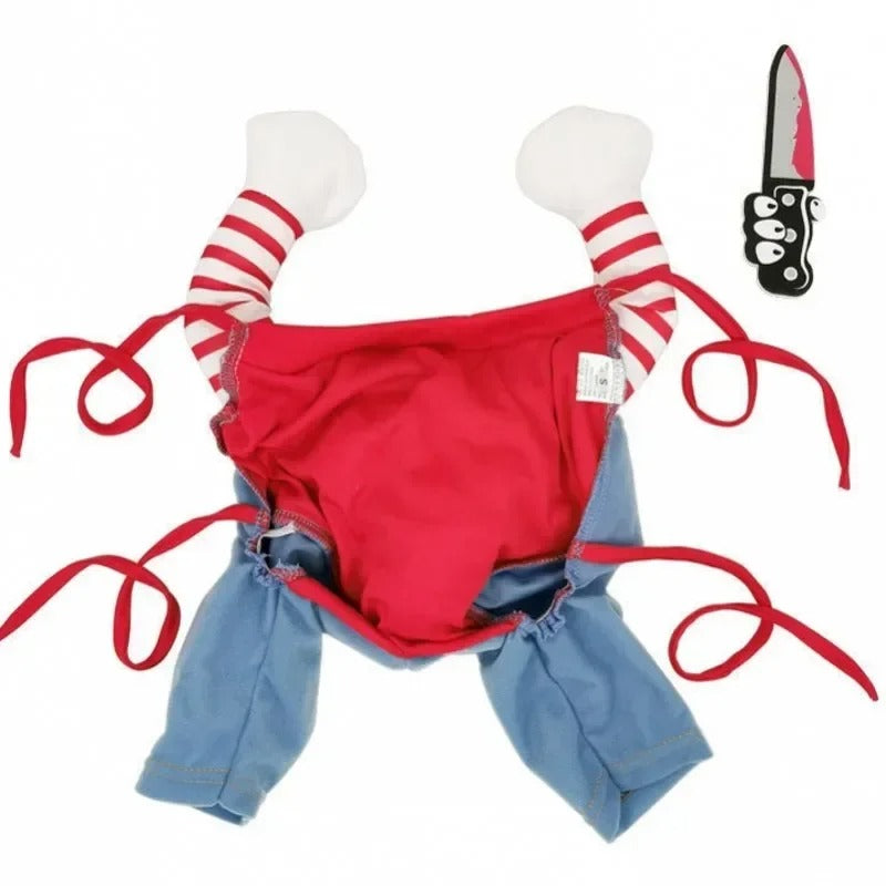 Chucky Dog Halloween Costume – Funny Pet Cosplay Outfit