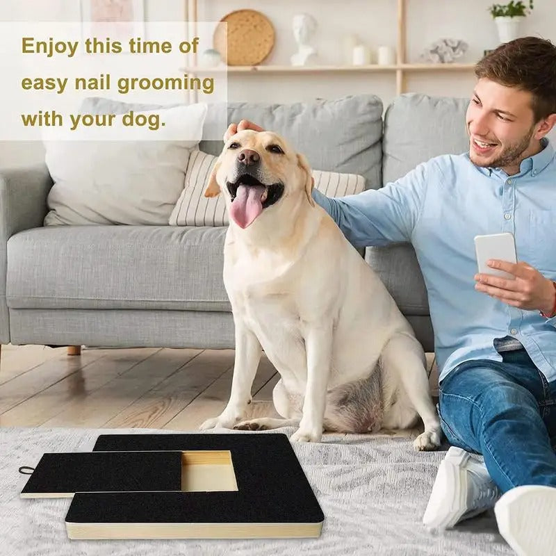Kingscratch Dog Nail File Board – Scratch & Trim with Treats