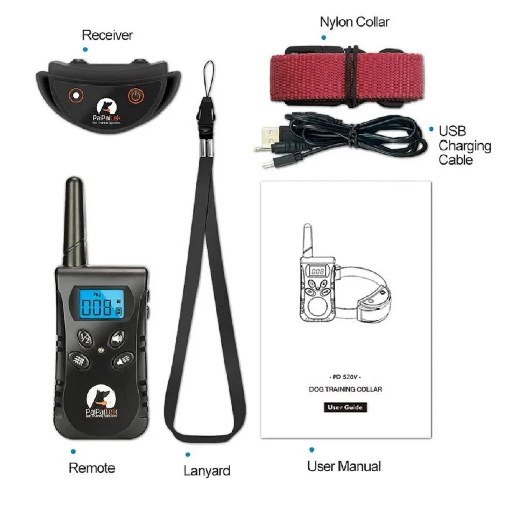 No-Shock Dog Training Collar – Beep & Vibration Remote