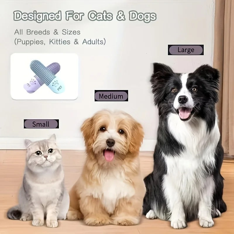Pet Finger Toothbrush – Soft Silicone for Dogs & Cats
