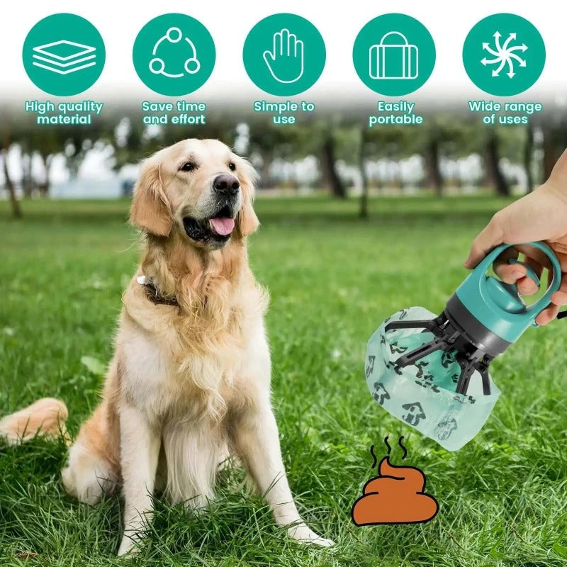 Dog Pooper Scooper – Easy-Lift Pet Waste Bag Dispenser