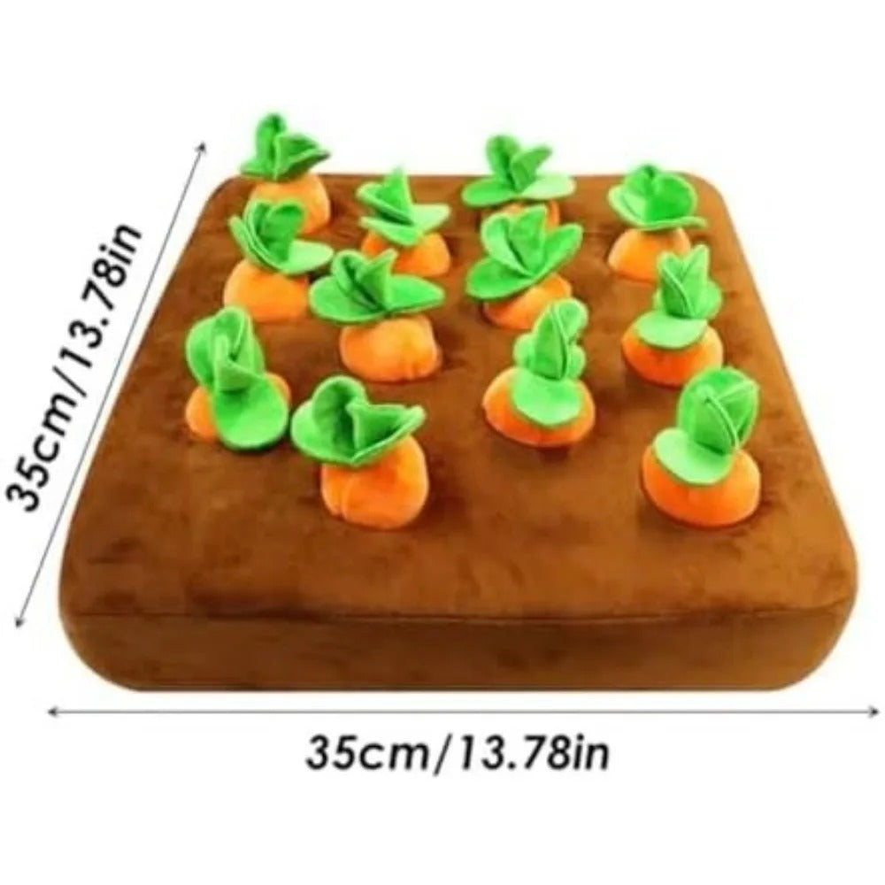 Strawberry/ Carrot Snuffle Mat – Interactive Puzzle Toy with Squeaker