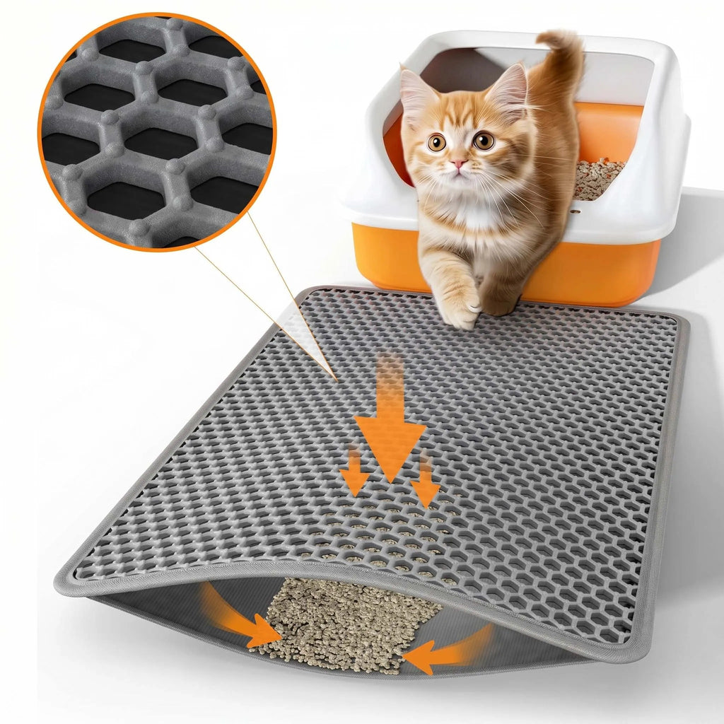 Cat Litter Trapping Mat – Sand & Debris Collector