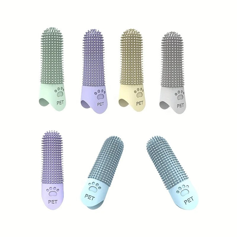 Pet Finger Toothbrush – Soft Silicone for Dogs & Cats