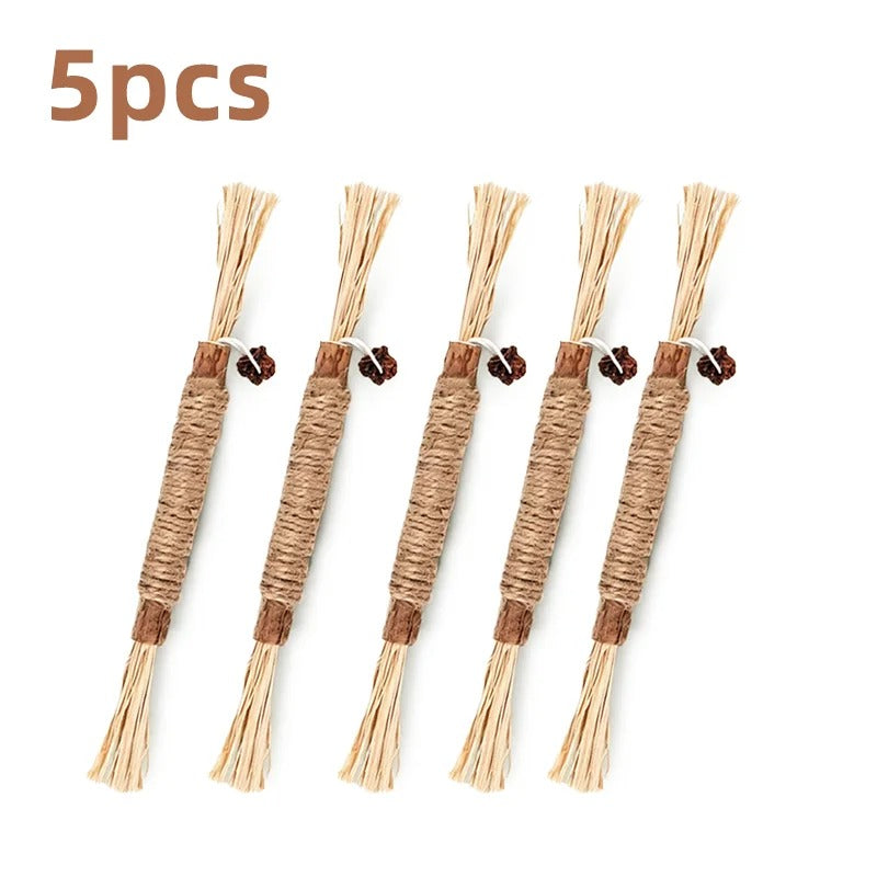 Sisal Cat Chew Stick – Natural Wood Scratch & Play Toy