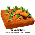 Strawberry/ Carrot Snuffle Mat – Interactive Puzzle Toy with Squeaker
