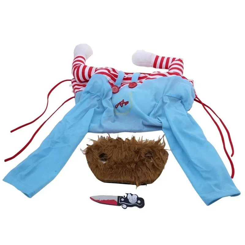 Chucky Dog Halloween Costume – Funny Pet Cosplay Outfit