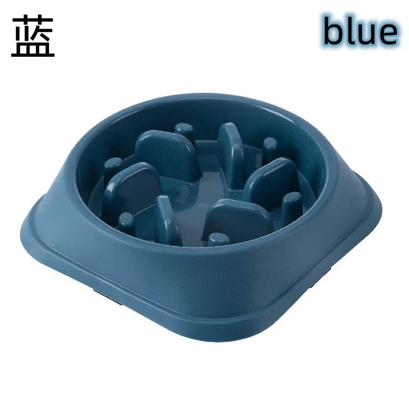 Slow Feeder Dog Bowl – Anti-Gulping Puzzle Food Bowl