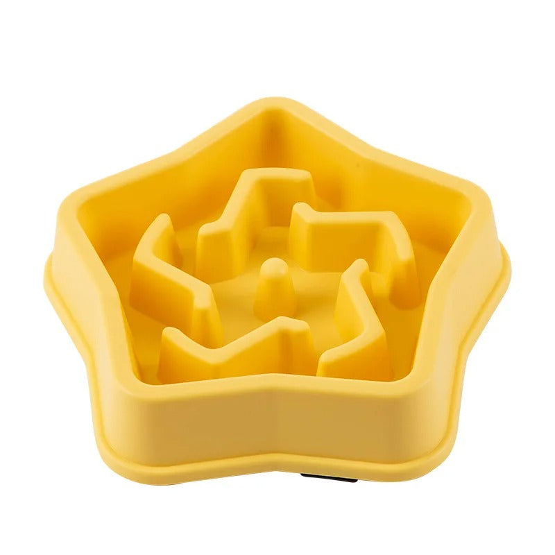 Slow Feeder Dog Bowl – Anti-Gulping Puzzle Food Bowl