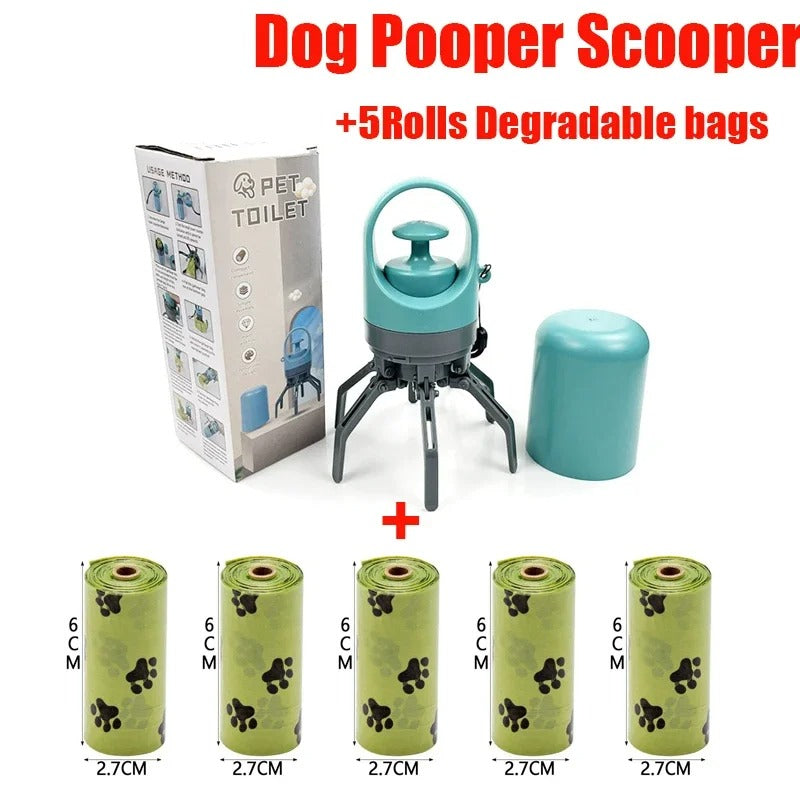 Dog Pooper Scooper – Easy-Lift Pet Waste Bag Dispenser